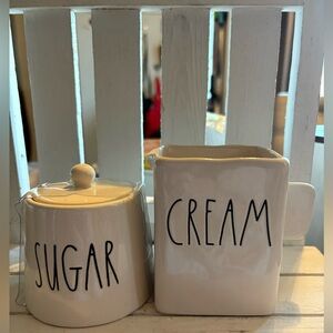 Rae Dunn Cream and Sugar Set